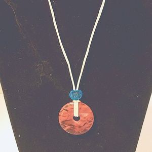 Rose Agate Donut Necklace Pendant